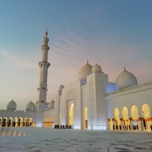 Visite de la mosquée d'Abu Dhabi Cheikh Zayed