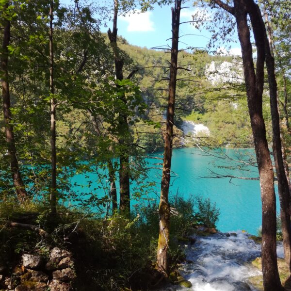 Parc national de Plitvice, lac bleu turquoise