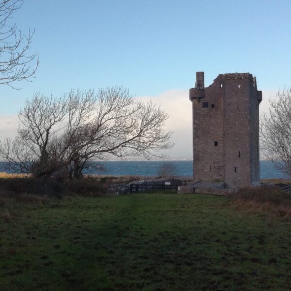 Château en ruine, paysage irlandais