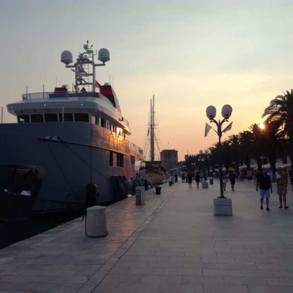 Le port de Split en Croatie