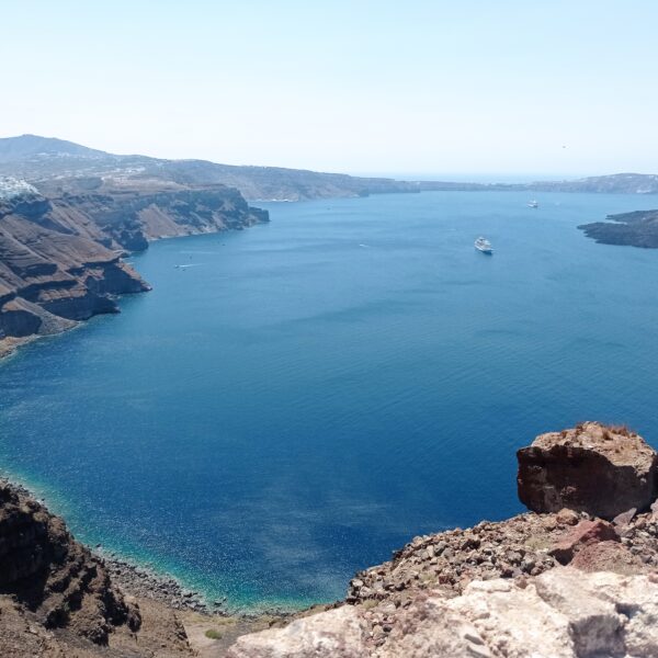 Vue sur La Caldeira, Santorin